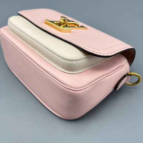 Louis Vuitton Lockme Tender Calfskin Pink White