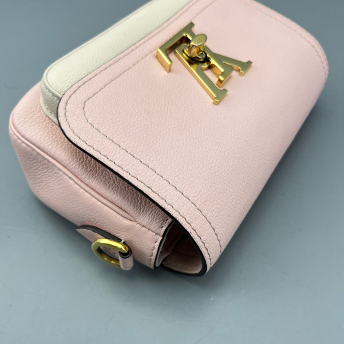 Louis Vuitton Lockme Tender Calfskin Pink White