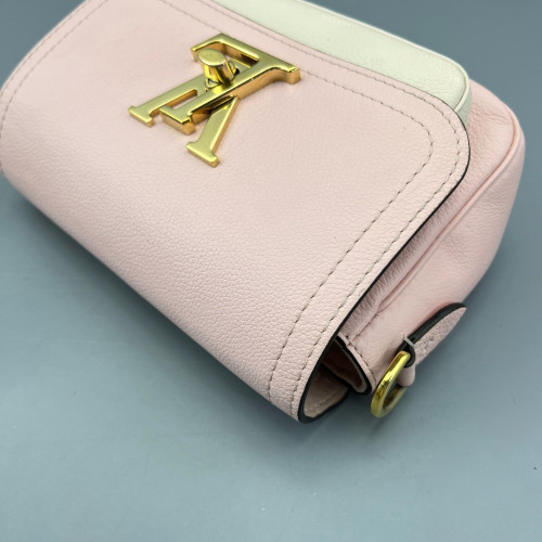 Louis Vuitton Lockme Tender Calfskin Pink White