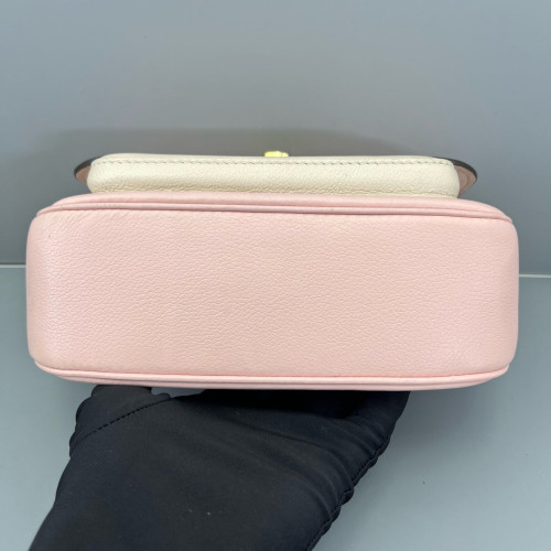Louis Vuitton Lockme Tender Calfskin Pink White