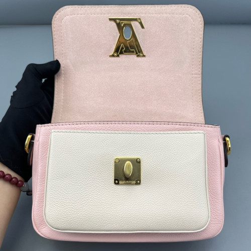 Louis Vuitton Lockme Tender Calfskin Pink White