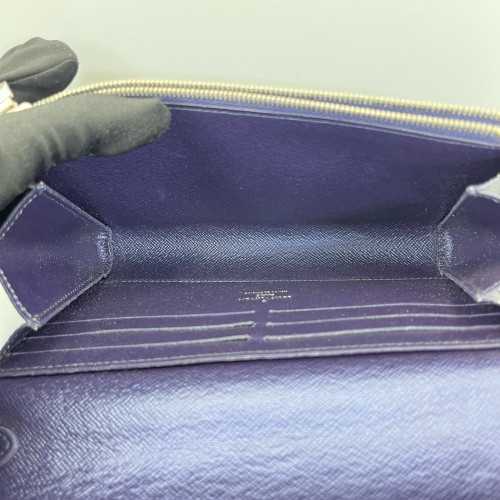 Louis Vuitton Twist Belt Chain Wallet Epi Sequin Dark Blue