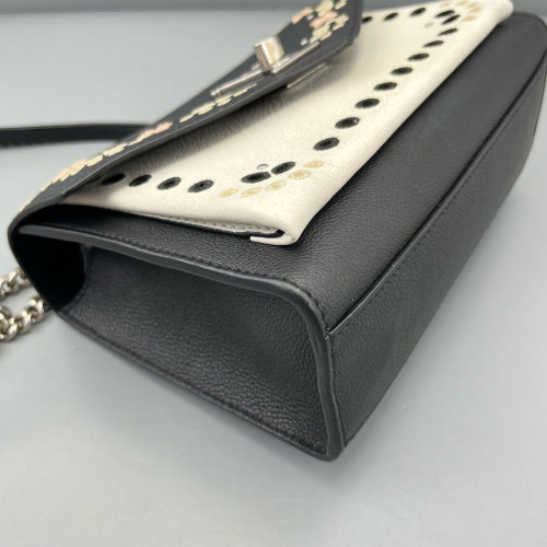 Louis Vuitton Mylockme Chain Bag BB Calfskin Black White