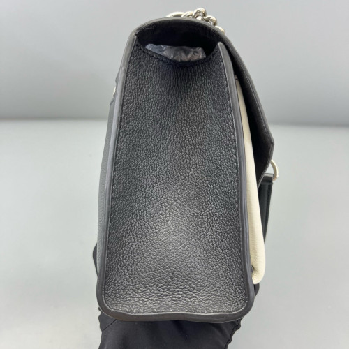Louis Vuitton Mylockme Chain Bag BB Calfskin Black White