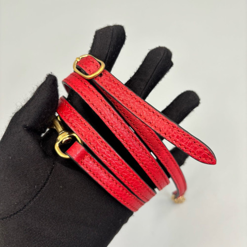 Gucci Mini Swing Tote Grained Calfskin Red