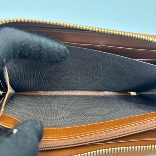 Gucci Zip Around Wallet GG Supreme Monogram Brown