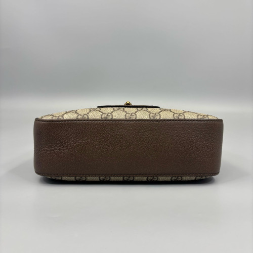 Gucci Neo Vintage Shoulder Bag GG Supreme Monogram Beige Brown Green