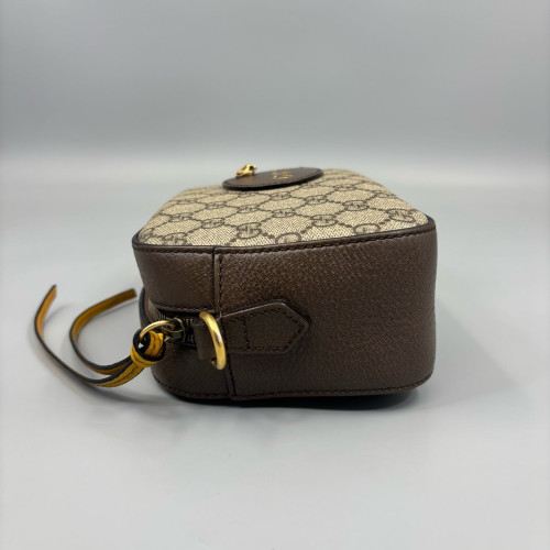 Gucci Neo Vintage Shoulder Bag GG Supreme Monogram Beige Brown Green