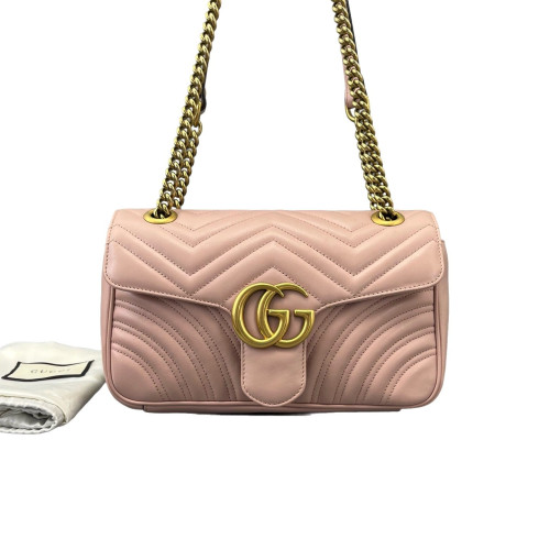 Gucci Matelasse Small GG Marmont Calfskin Pink