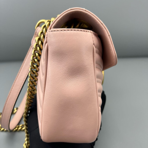 Gucci Matelasse Small GG Marmont Calfskin Pink