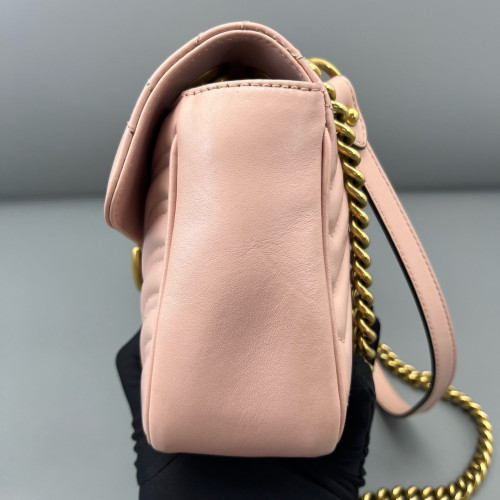 Gucci Matelasse Small GG Marmont Calfskin Pink