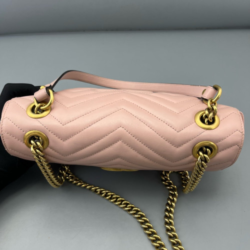 Gucci Matelasse Small GG Marmont Calfskin Pink