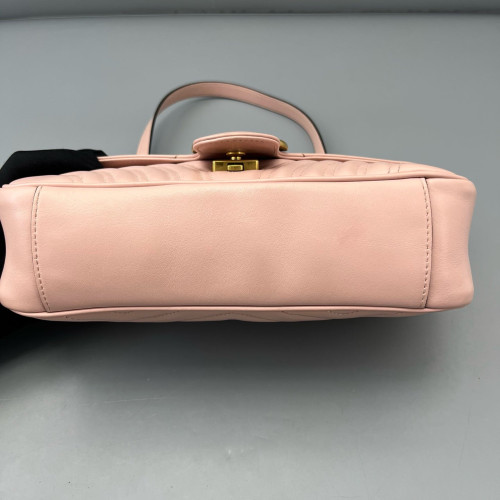 Gucci Matelasse Small GG Marmont Calfskin Pink
