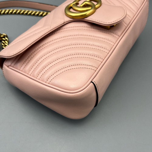 Gucci Matelasse Small GG Marmont Calfskin Pink