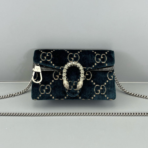 Gucci Super Mini Dionysus Velvet Dark Blue