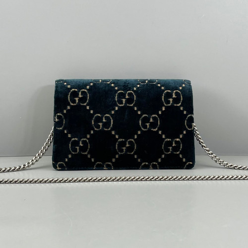 Gucci Super Mini Dionysus Velvet Dark Blue