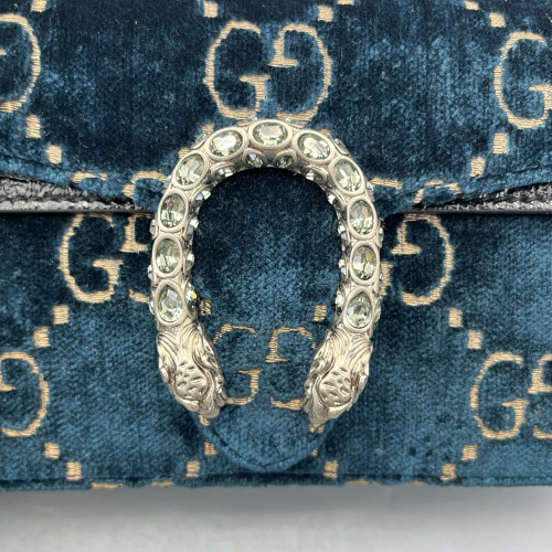 Gucci Super Mini Dionysus Velvet Dark Blue