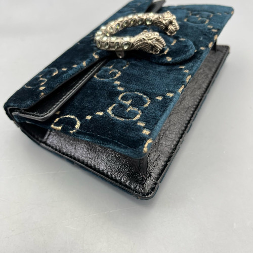 Gucci Super Mini Dionysus Velvet Dark Blue