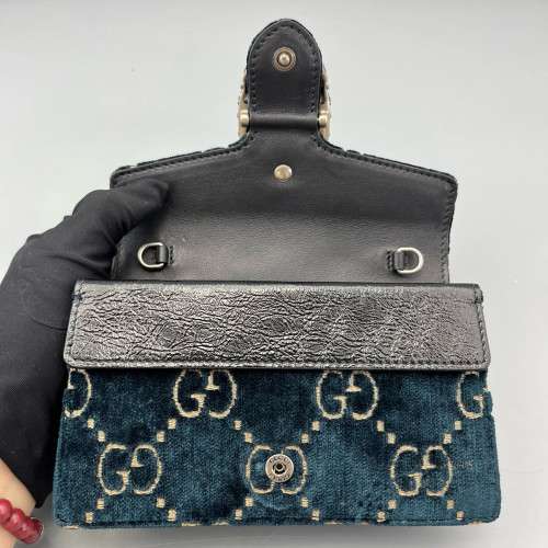 Gucci Super Mini Dionysus Velvet Dark Blue