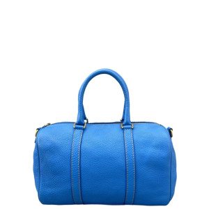 Fendi Boston Bag Calfskin Blue