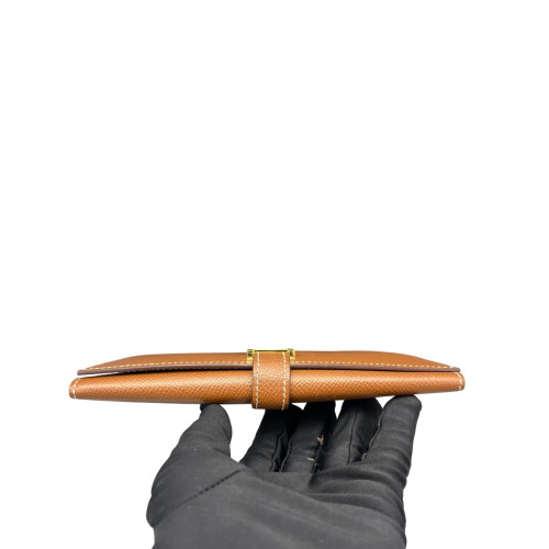 Hermes Bearn Gusset Wallet Epsom 37 Gold