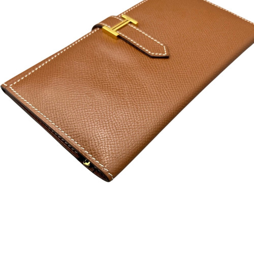 Hermes Bearn Gusset Wallet Epsom 37 Gold