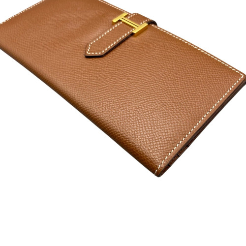Hermes Bearn Gusset Wallet Epsom 37 Gold