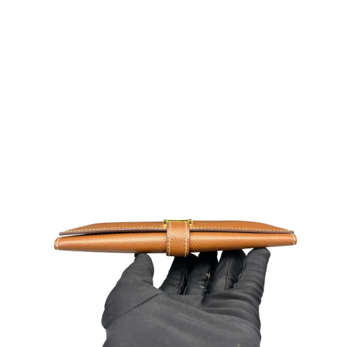 Hermes Bearn Gusset Wallet Epsom 37 Gold