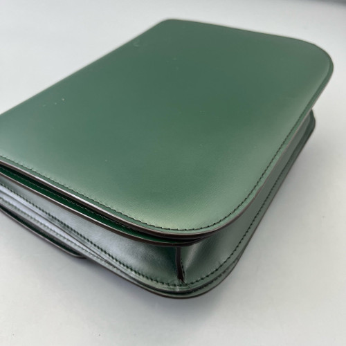 Celine Medium Classic Box Smooth Calfskin Dark Green
