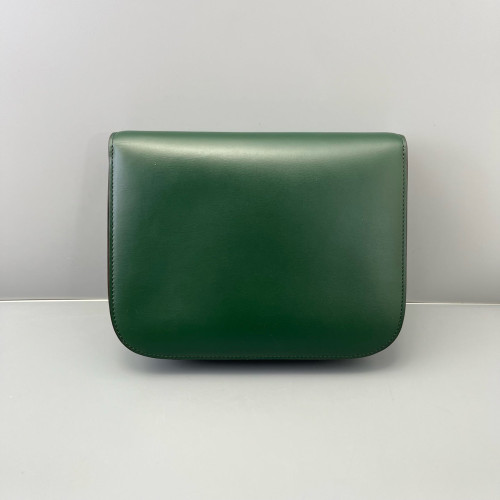 Celine Medium Classic Box Smooth Calfskin Dark Green