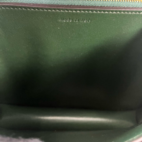 Celine Medium Classic Box Smooth Calfskin Dark Green