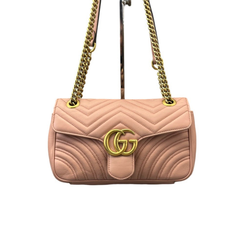 Gucci Matelasse Small GG Marmont Calfskin Pink