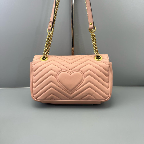 Gucci Matelasse Small GG Marmont Calfskin Pink