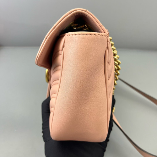 Gucci Matelasse Small GG Marmont Calfskin Pink