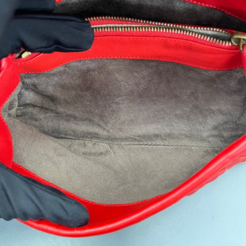 Bottega Veneta Clutch Lambskin Intrecciato Nappa Red Bottega Veneta Clutch Lambskin Intrecciato Nappa Red