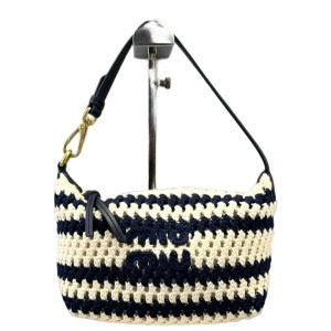 Miu Miu Mini Spirit Bag Calfskin Fabric Blue White