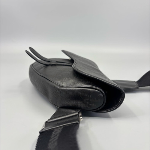 Dior Saddle Crossbody Bag Calfskin Black