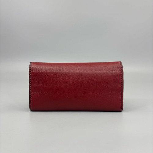 Dior Small J'adior Chain Flap Calfskin Burgundy