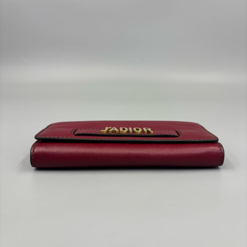 Dior Small J'adior Chain Flap Calfskin Burgundy