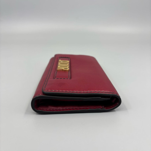 Dior Small J'adior Chain Flap Calfskin Burgundy