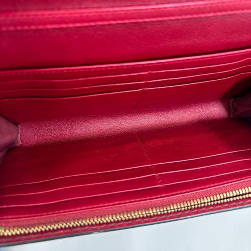 Dior Small J'adior Chain Flap Calfskin Burgundy