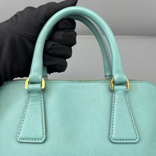 Prada Small Lux Open Promenade Saffiano Calfskin Baby Blue