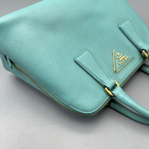 Prada Small Lux Open Promenade Saffiano Calfskin Baby Blue