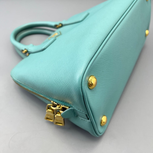 Prada Small Lux Open Promenade Saffiano Calfskin Baby Blue