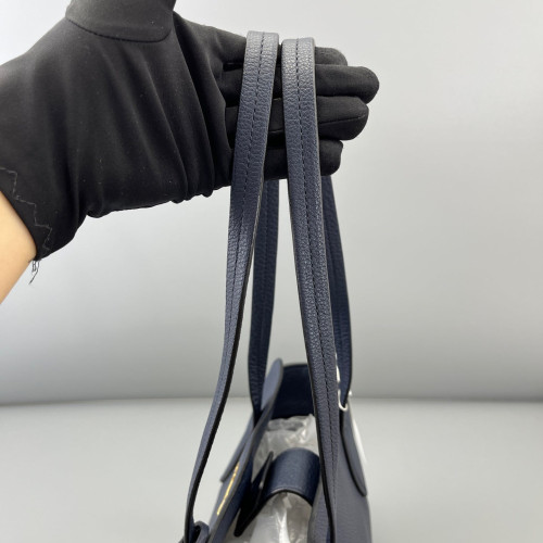 Prada Tote Bag Vitello Daino Dark Blue
