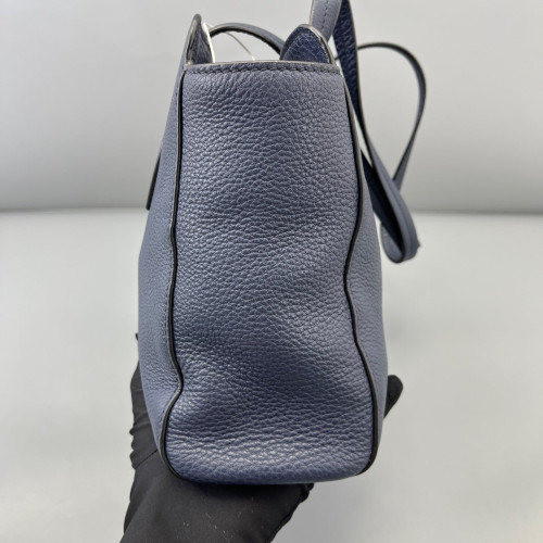 Prada Tote Bag Vitello Daino Dark Blue