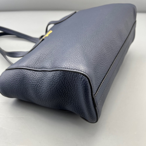 Prada Tote Bag Vitello Daino Dark Blue