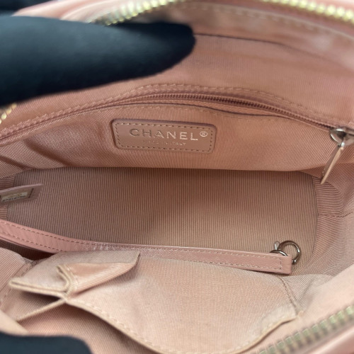 Chanel Quilted Small Gabrielle Hobo Calfskin Pink