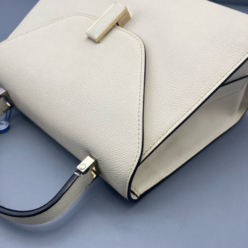Valextra Handbag Calfskin White Valextra Handbag Calfskin White