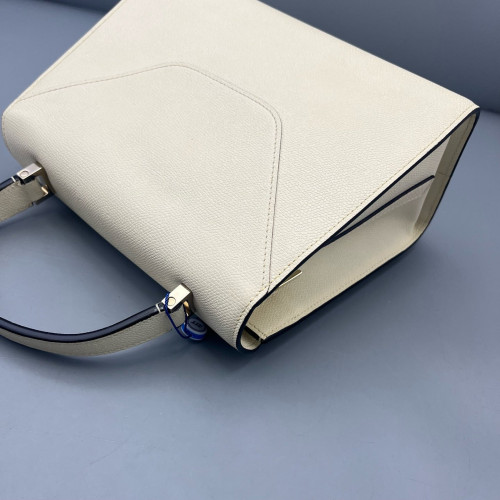 Valextra Handbag Calfskin White Valextra Handbag Calfskin White